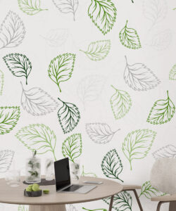Leaves Wallpaper, Exclusive Wall Murals Unique Custom Made