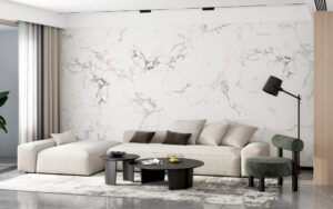 white marble look home wallpaper